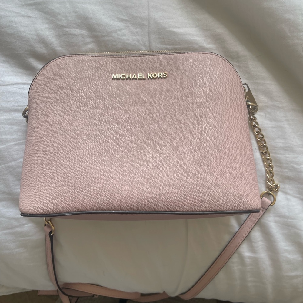 Michael Kors blush pink crossbody bag
